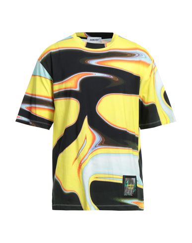 Shop Ambush Man T-shirt Yellow Size L Cotton, Polyester