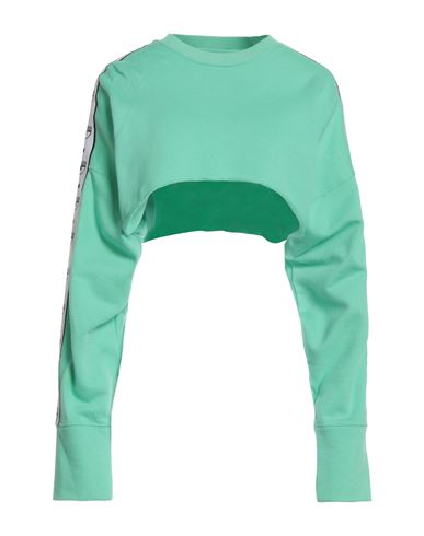 Chiara Ferragni Woman Sweatshirt Light Green Size M Cotton, Elastane