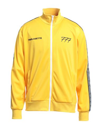 Triplosettewear Man Sweatshirt Yellow Size L Polyester