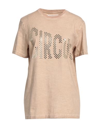 Circus Hotel Woman T-shirt Light Brown Size L Cotton In Beige