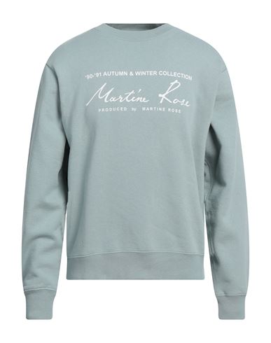 Shop Martine Rose Man Sweatshirt Light Green Size L Cotton