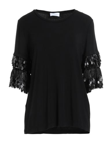 Clips Woman T-shirt Black Size 6 Modal, Elastane, Polyester