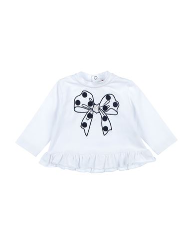 Laura Biagiotti Dolls Babies'  Newborn Girl T-shirt White Size 3 Cotton, Elastane