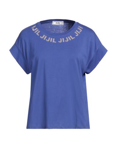 Jijil Woman T-shirt Purple Size 4 Cotton In Purple