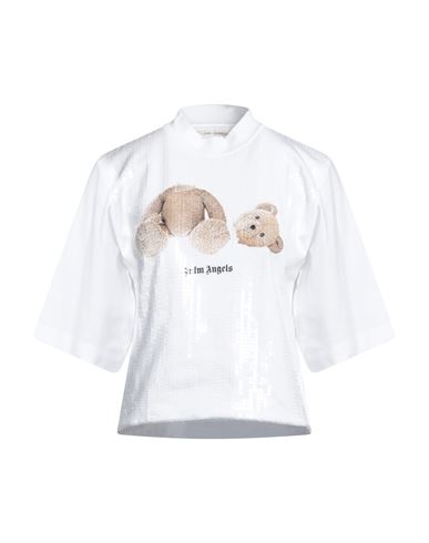 Palm Angels Woman T-shirt White Size M Cotton, Polyamide, Polyester