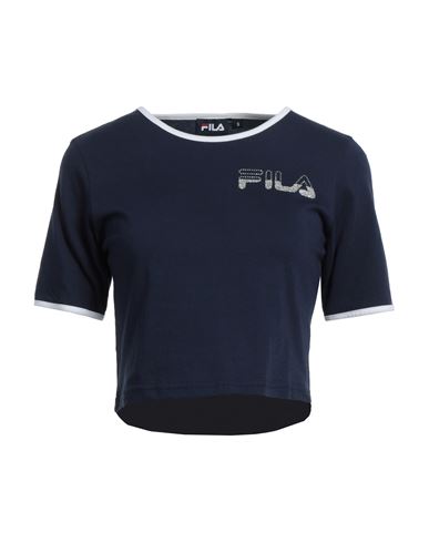 Fila Woman T-shirt Navy Blue Size Xxl Cotton