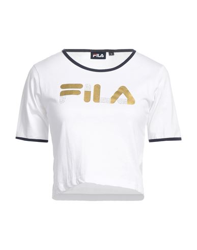 Fila Woman T-shirt White Size Xxl Cotton