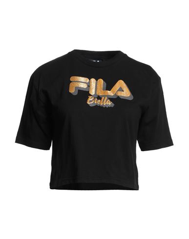 Fila Woman T-shirt Black Size Xxl Cotton