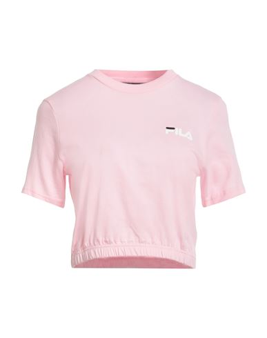 Fila Woman T-shirt Light Pink Size Xxl Cotton