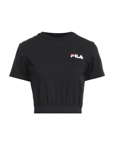Fila Woman T-shirt Black Size Xl Cotton