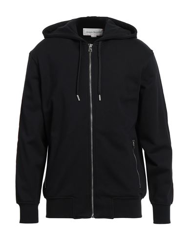 Alexander Mcqueen Man Sweatshirt Black Size L Polyester, Cotton, Elastane