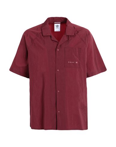 Adidas Originals Rifta Metro Ss Shirt Man Shirt Burgundy Size Xl Recycled Polyamide In Red