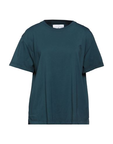 Tagliatore Woman T-shirt Deep Jade Size M Cotton In Green