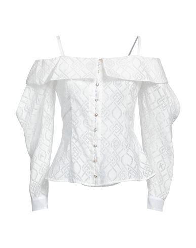 Koché Woman Shirt Ivory Size M Viscose, Polyamide In White