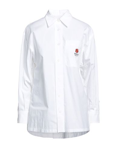 Kenzo Woman Shirt White Size 12 Cotton