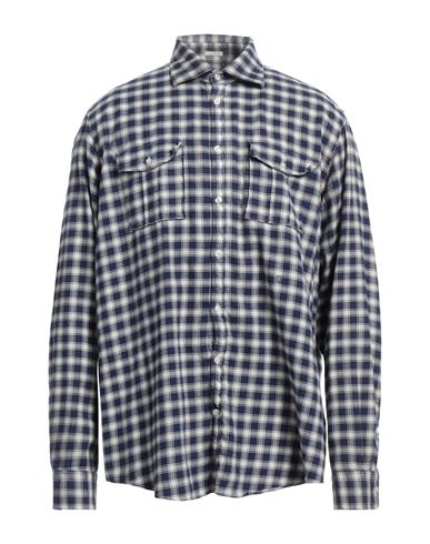 Shop Massimo Alba Man Shirt Blue Size S Cotton
