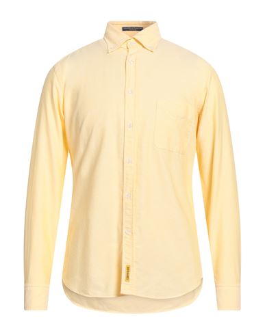B.d.baggies B. D.baggies Man Shirt Light Yellow Size Xxl Cotton