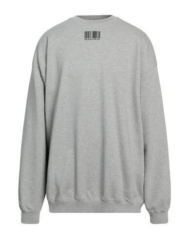 Vtmnts Man Sweatshirt Grey Size S Cotton, Elastane, Polyester
