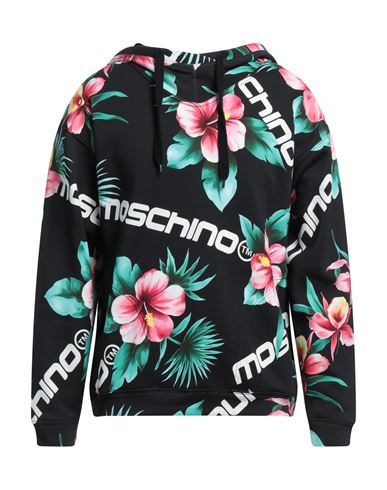 Moschino Man Sweatshirt Black Size 42 Cotton