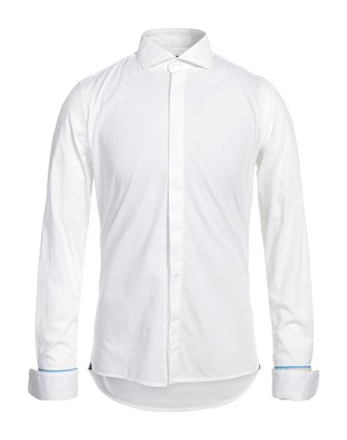 Alea Man Shirt Off White Size 15 ¾ Cotton, Elastane