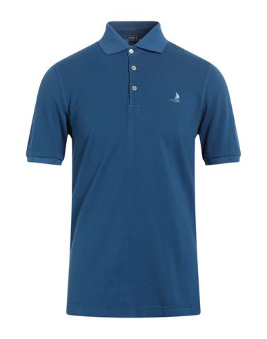 Fedeli Man Polo Shirt Light Blue Size 48 Cotton