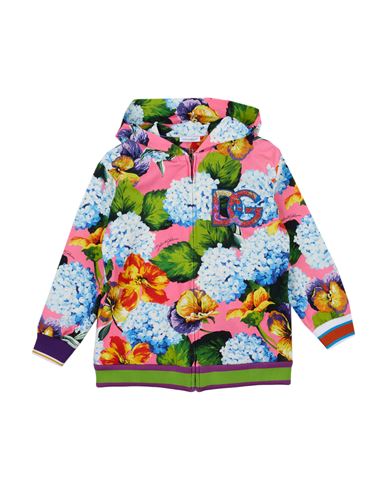 Dolce & Gabbana Babies'  Toddler Girl Sweatshirt Fuchsia Size 7 Cotton, Elastane In Pink
