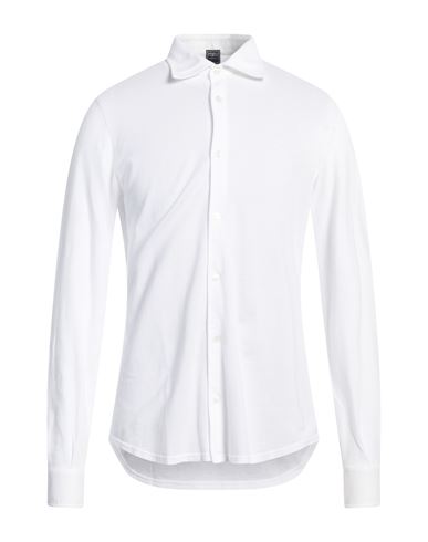 Shop Fedeli Man Shirt White Size 38 Cotton