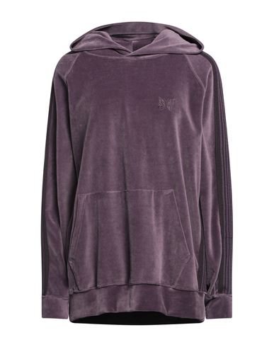 Needles Woman Sweatshirt Purple Size M Cotton, Polyester