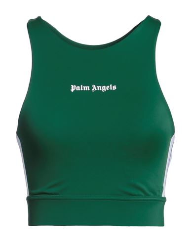Palm Angels Woman Top Dark Green Size S Polyamide, Elastane, Polyester