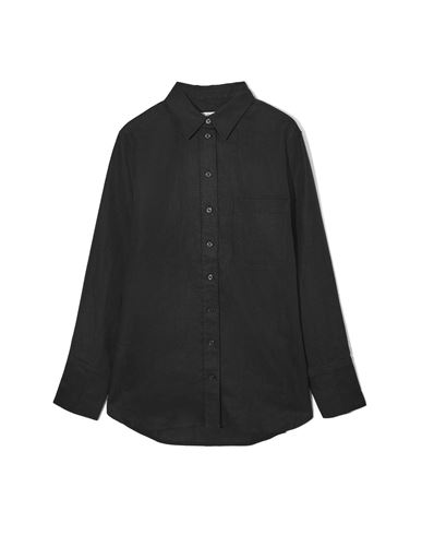 Cos Woman Shirt Black Size 14 Linen