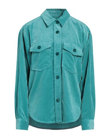 Isabel Marant Woman Shirt Turquoise Size 6 Polyester, Polyamide In Blue