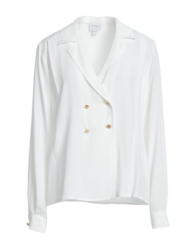 Giambattista Valli Woman Shirt White Size 8 Acetate, Silk In Ivory
