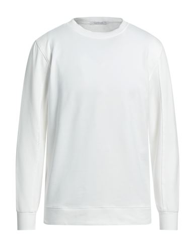 Bellwood Man Sweatshirt White Size 44 Cotton, Elastane