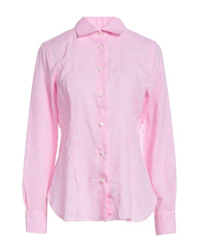 Barba Napoli Woman Shirt Pink Size 12 Linen