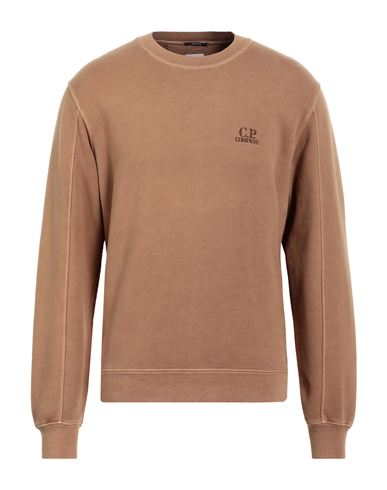 C.p. Company C. P. Company Man Sweatshirt Camel Size M Cotton In Beige