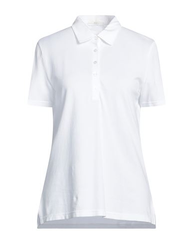 Fedeli Woman Polo Shirt White Size 10 Cotton