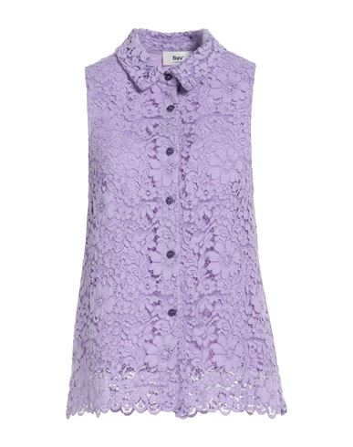 B.yu B. Yu Woman Shirt Light Purple Size M Viscose, Cotton, Nylon, Polyester