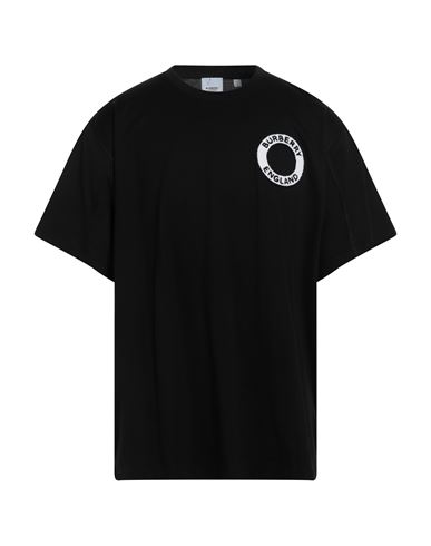 BURBERRY BURBERRY MAN T-SHIRT BLACK SIZE L COTTON, ELASTANE, ACRYLIC, POLYPROPYLENE, WOOL