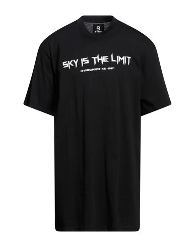 B-used Man T-shirt Black Size Xl Cotton