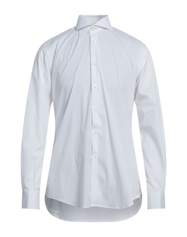 Del Siena Man Shirt White Size 17 Cotton