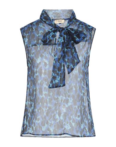 Liu •jo Woman Top Blue Size 4 Polyester