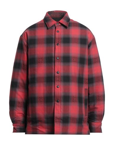 Givenchy Man Shirt Red Size 16 Cotton