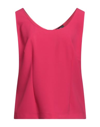 Clips Woman Top Fuchsia Size 14 Polyester, Elastane In Pink