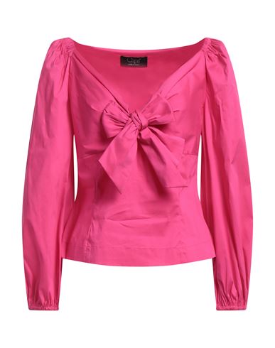Clips Woman Top Fuchsia Size 6 Cotton, Polyamide, Elastane In Pink