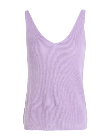 Vero Moda Woman Top Lilac Size Xs Ecovero Viscose, Acrylic, Cotton In Purple