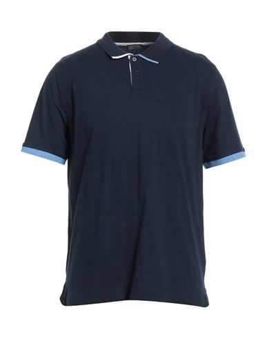 A.testoni A. Testoni Man Polo Shirt Navy Blue Size 46 Cotton, Elastane
