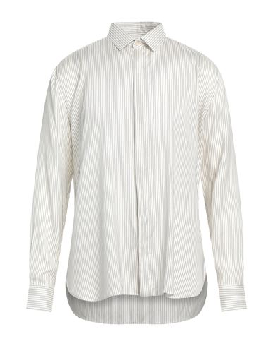 Saint Laurent Man Shirt Off White Size 16 Silk