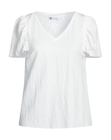 Diana Gallesi Woman T-shirt White Size 12 Viscose, Polyamide