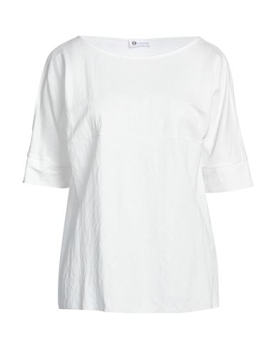 Diana Gallesi Woman T-shirt White Size 10 Viscose, Polyamide