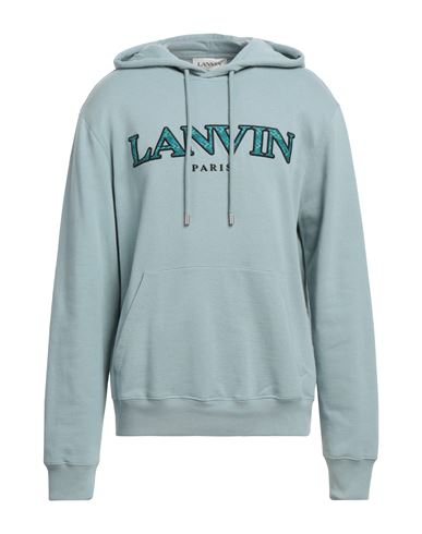Lanvin Hooded Sweatshirt In Bluish Grey